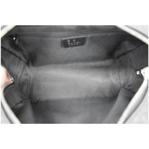 Gucci GG Microguccissima Leather Toiletry Case Black inside