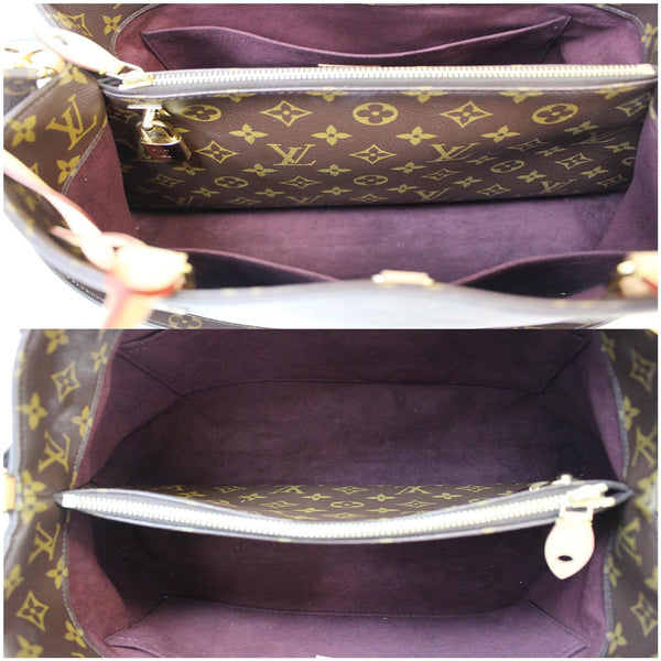 LOUIS VUITTON Montaigne GM Monogram Canvas Shoulder Bag Brown
