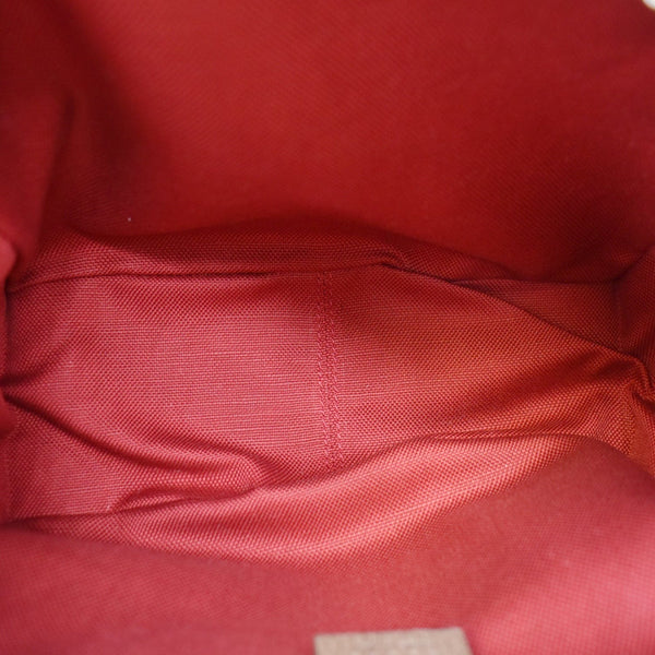 Gucci GG Supreme Monogram Canvas Shoulder Bag Beige