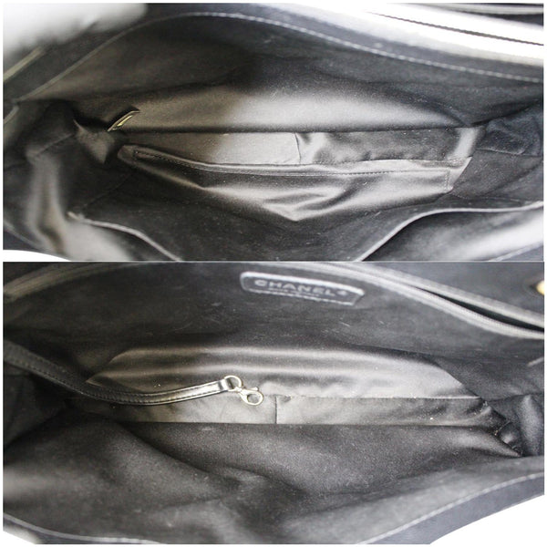 CHANEL Grand Shopping Caviar Leather Tote Bag Black