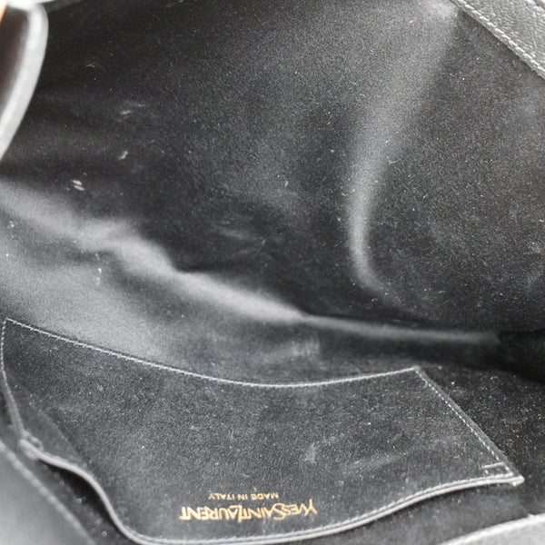 Yves Saint Laurent Leather Clutch Wallet Black - DDH