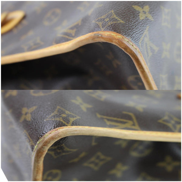 Louis Vuitton Popincourt Haut Monogram Canvas Tote Bag brown bag seams