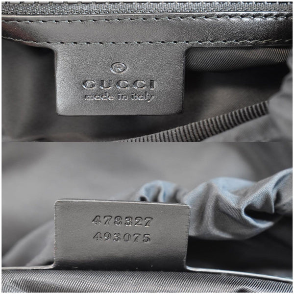 GUCCI Techno Embroidery Fabric Backpack Bag Black 478327