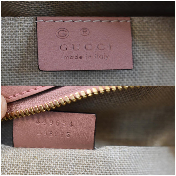 GUCCI Mini Dome Micro Guccissima Leather Shoulder Bag Pink 449654