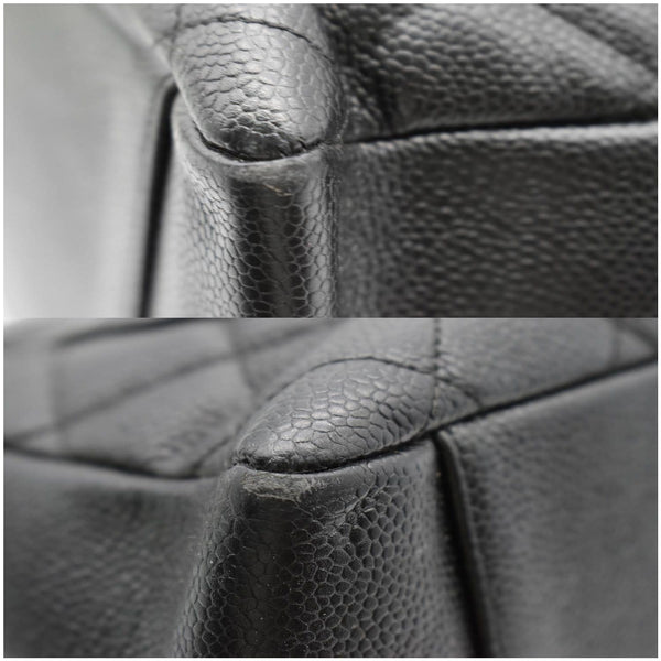 CHANEL Grand Shopping GST Caviar Leather Tote Bag Black