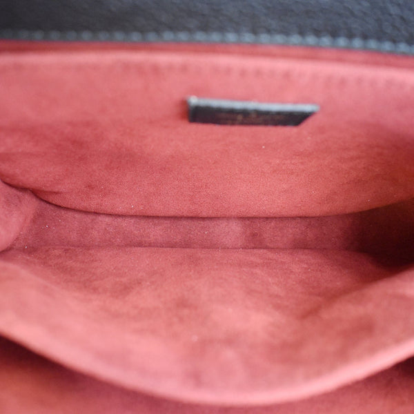 LOUIS VUITTON Metis Pochette Bicolor Empreinte Leather Crossbody Bag Black