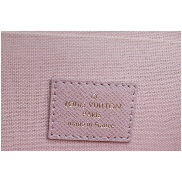 LOUIS VUITTON Felicie Pochette Damier Azur Crossbody Bag White