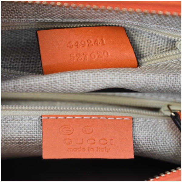 GUCCI Small Bree GG Guccissima Leather Crossbody Bag Orange 449241