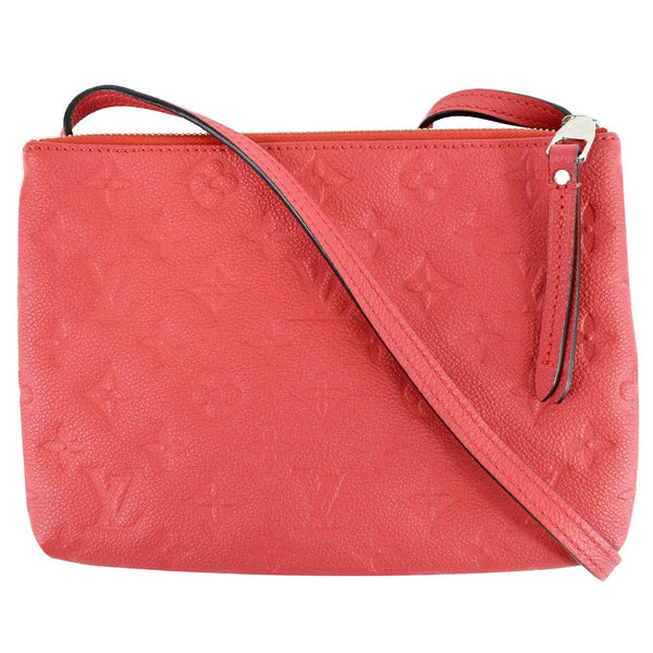 LOUIS VUITTON Twice Monogram Empreinte Leather Crossbody Bag Dahlia