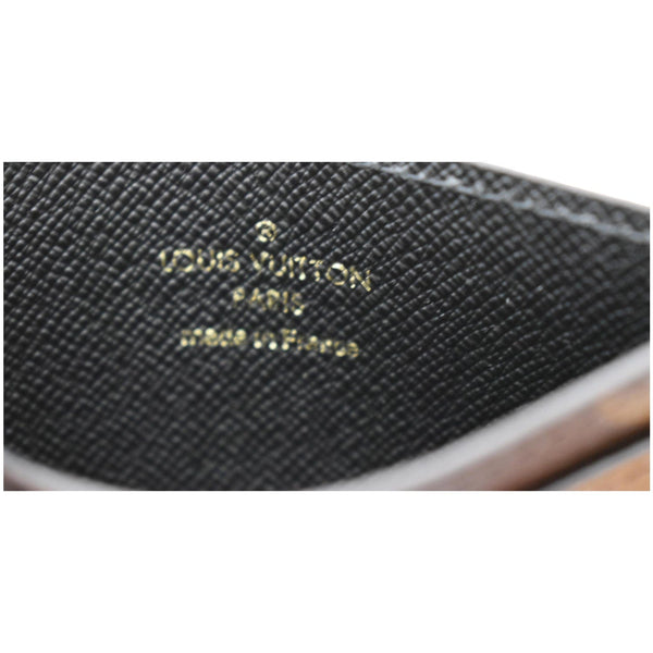 LOUIS VUITTON Reverse Monogram Canvas Card Holder Brown