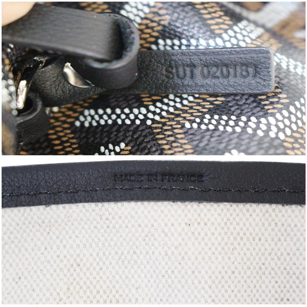 GOYARD Goyardine Saint Louis PM Tote Bag Black