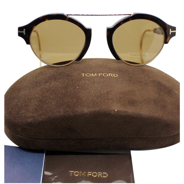 Tom Ford FT0631 52J 49 Farrah Dark Havana/Gold Sunglasses Brown Lens