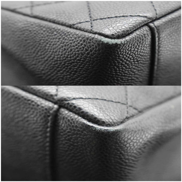 CHANEL Grand Shopping GST Caviar Leather Tote Bag Black