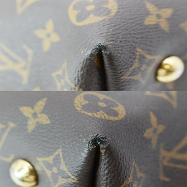 LOUIS VUITTON Melie Monogram Canvas Hobo Bag Brown