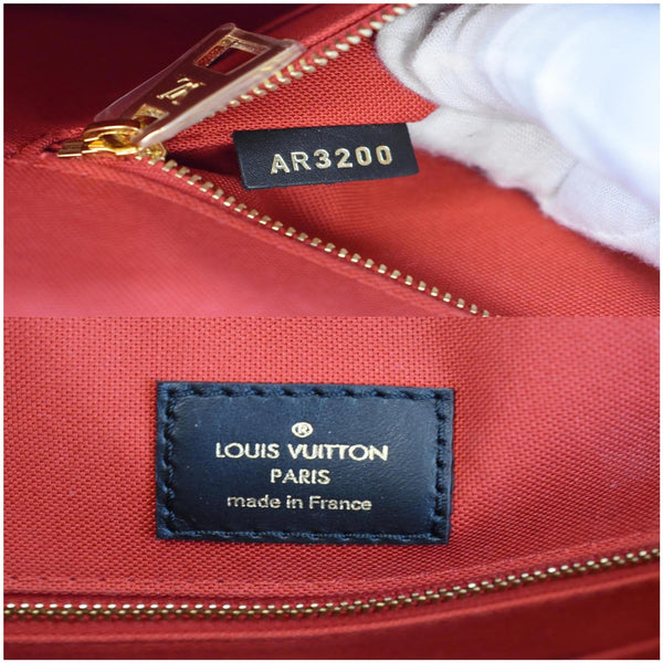 made in France LV Onthego GM Reverse Monogram Canvas Bag