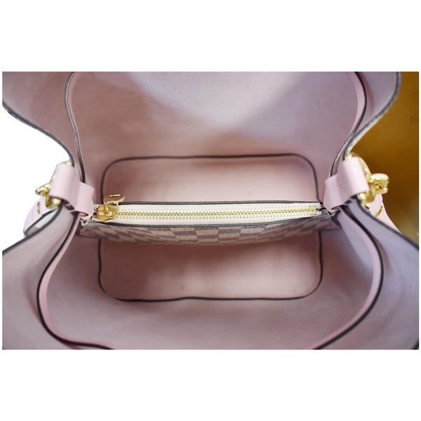 Louis Vuitton Neonoe MM Damier Azur Tote Bag Rose interior