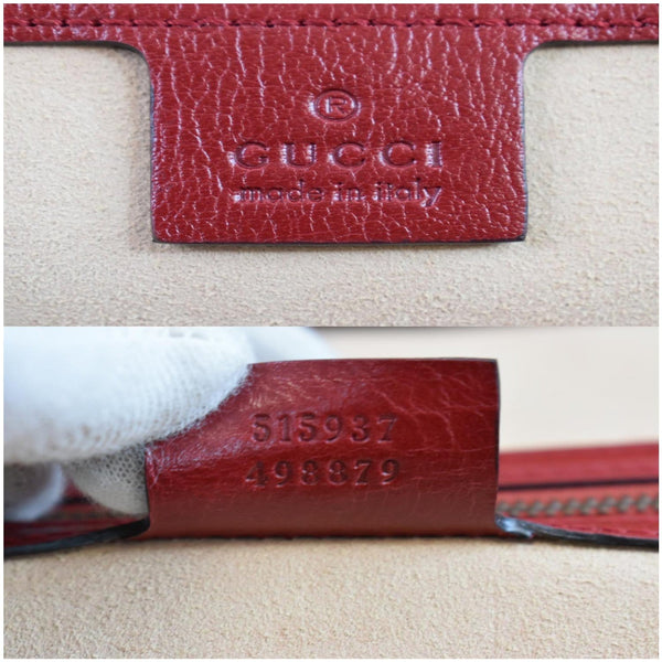 GUCCI Large Re(Belle) Calfskin Top Handle Bag Red 515937