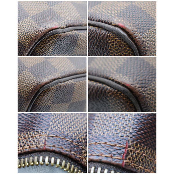 LOUIS VUITTON Speedy 35 Damier Ebene Satchel Bag Brown
