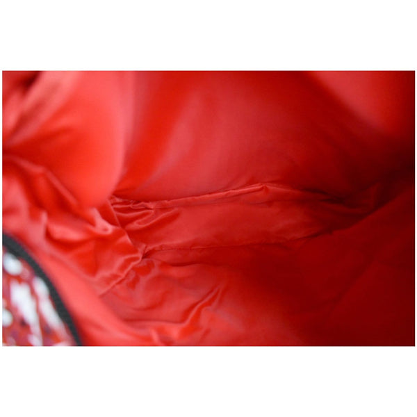 CHRISTIAN LOUBOUTIN Graphic-Print Woven Backpack Red