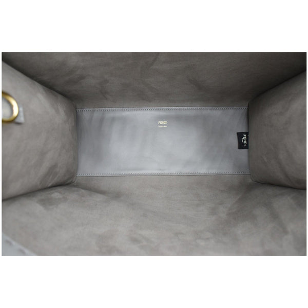 Fendi Sunshine Plexiglass Medium Leather Shopper Tote Bag