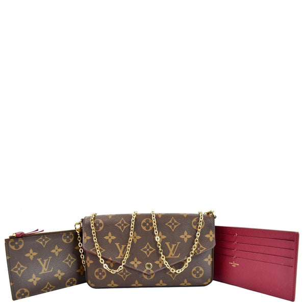 Louis Vuitton Pochette Felicie Monogram Canvas Bag - with internal pockets