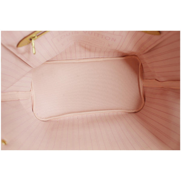 Louis Vuitton Neverfull MM Damier Azur Shoulder Bag very deep interior