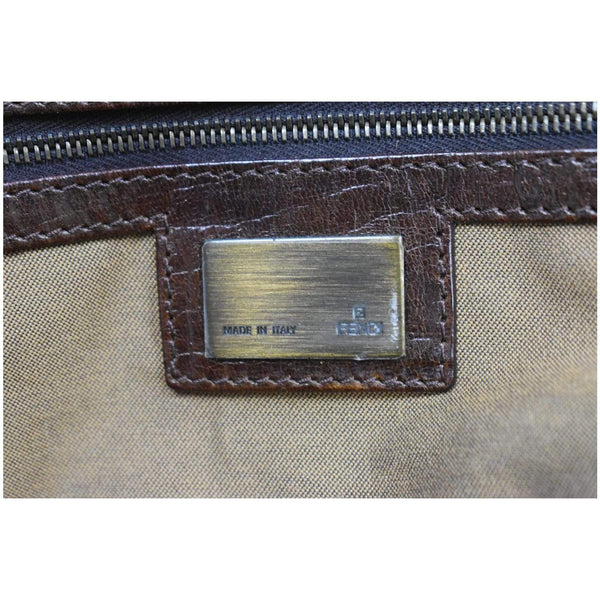 Fendi De Jour Large Zucca Tobacco Canvas shoulder bag - made in Italy