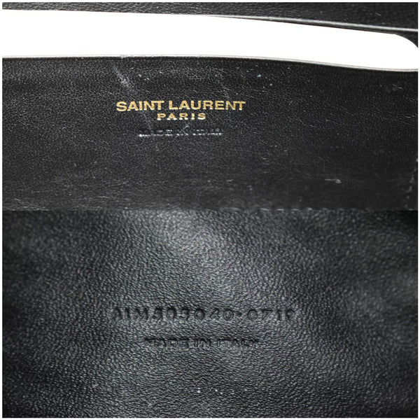 YVES SAINT LAURENT Mini Lou Grain De Poudre Camera Bag Black