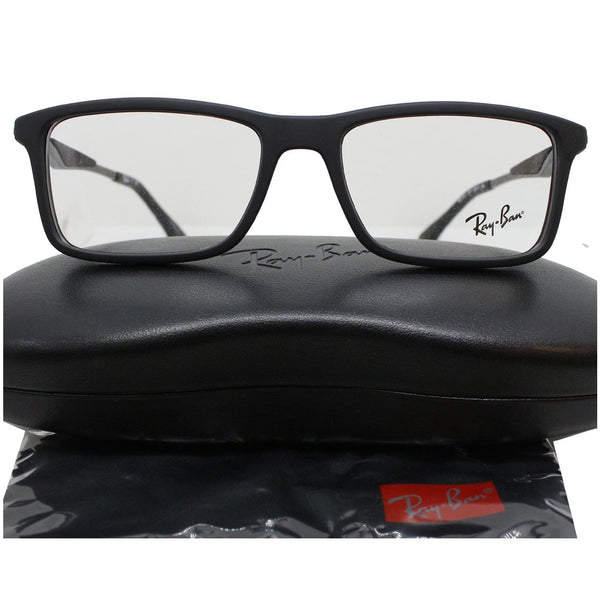 Ray-Ban RX7023 2077 55mm Matte Black Eyeglasses Demo Lens