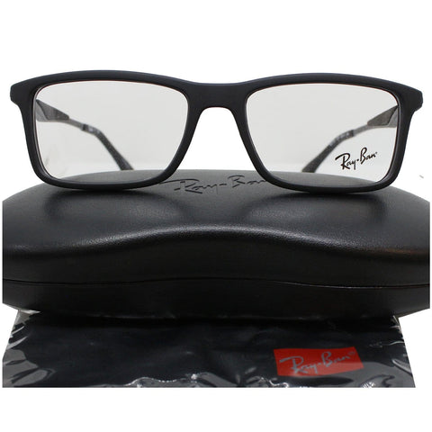 Ray-Ban RX7023 2077 55mm Matte Black Eyeglasses Demo Lens