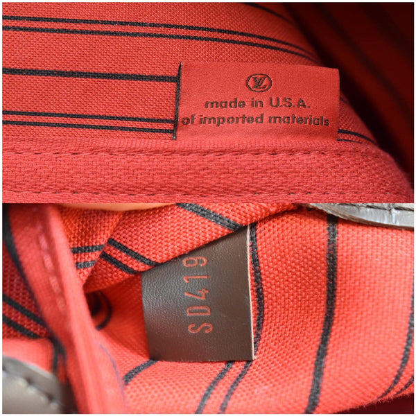 LOUIS VUITTON Neverfull MM Damier Ebene Tote Shoulder Bag Brown