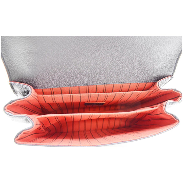 LOUIS VUITTON Metis Pochette Empreinte Leather Crossbody Bag Blue