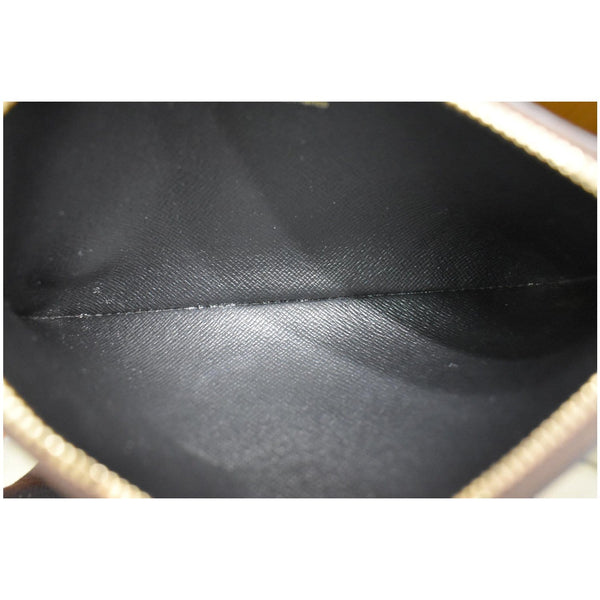 LOUIS VUITTON Trio Rectangle Giant Monogram Reverse Wristlet Pouch Brown