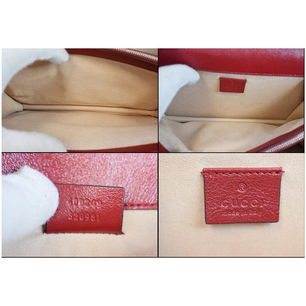 GUCCI Dionysus GG Tweed Small Shoulder Bag Cerise 400249