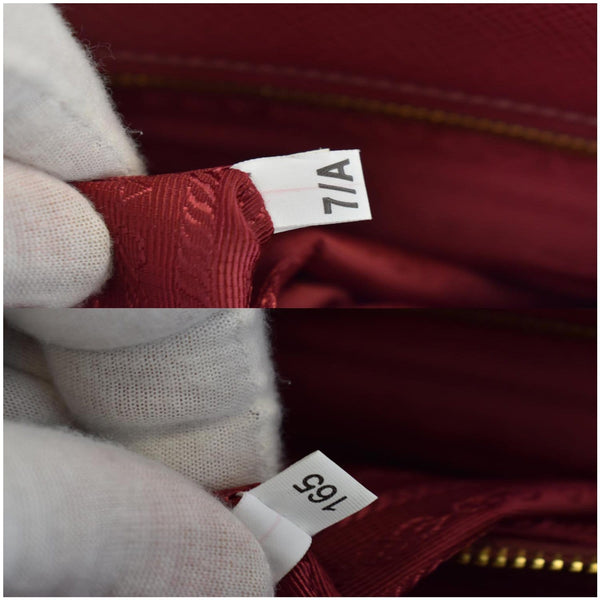 PRADA Lux Large Saffiano Leather Tote Bag Red