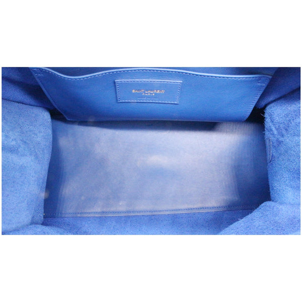 Yves Saint Laurent Cabas Y Small Calfskin Leather Tote Bag inner space