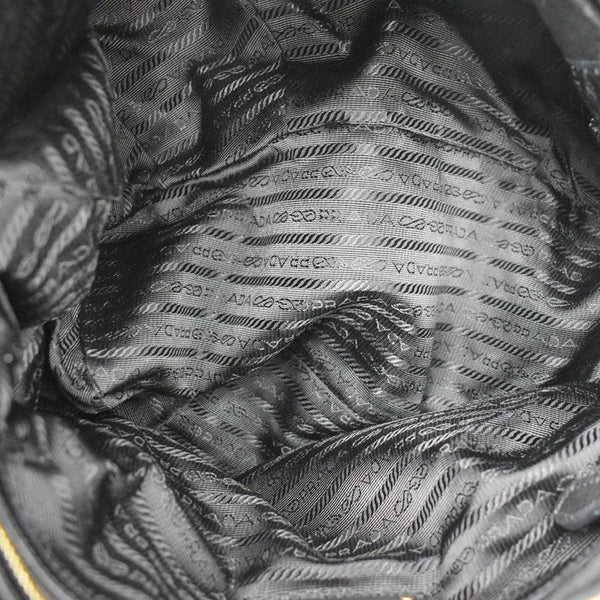 Prada BR4281 Soft Leather Shoulder Bag Black - DDH