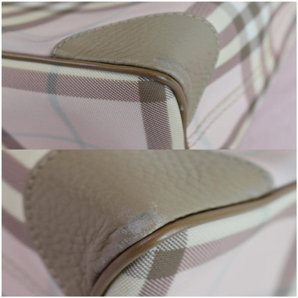 BURBERRY London Nova Check Tote Bag Pale Pink