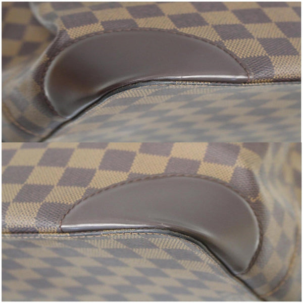 LV Hampstead GM Damier Ebene Shoulder Bag Brown leather