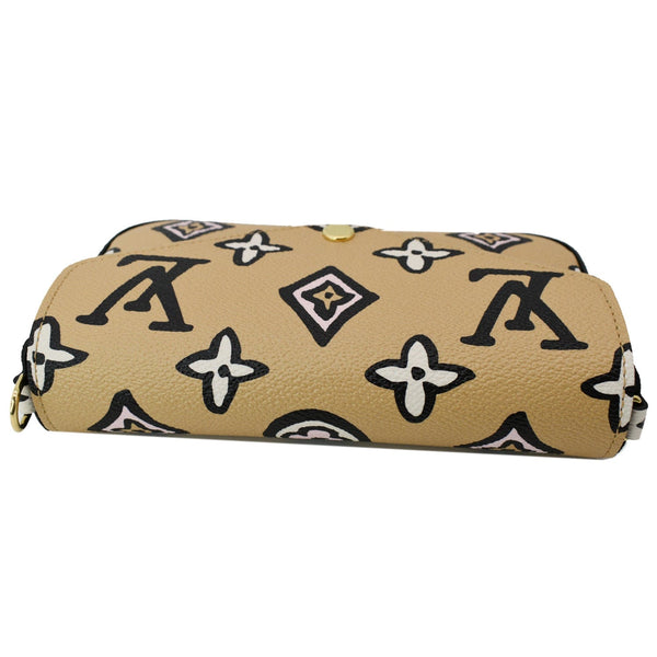 LOUIS VUITTON Felicie Strap & Go Pochette Monogram Canvas Crossbody Bag Arizona Beige