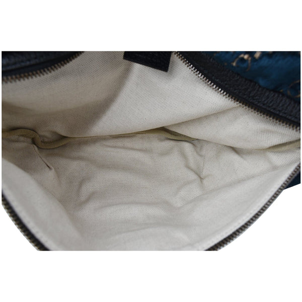 GUCCI GG Monogram Velvet Belt Bumbag Dark Blue 574968