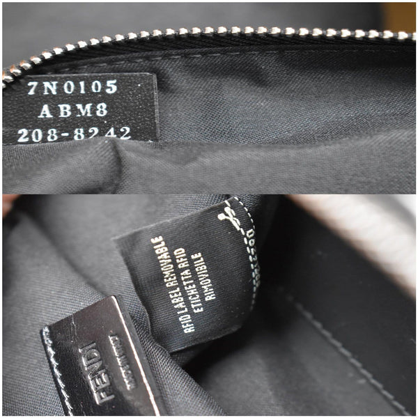 FENDI Camouflage FF Print Nylon Wristlet Pouch Multicolor