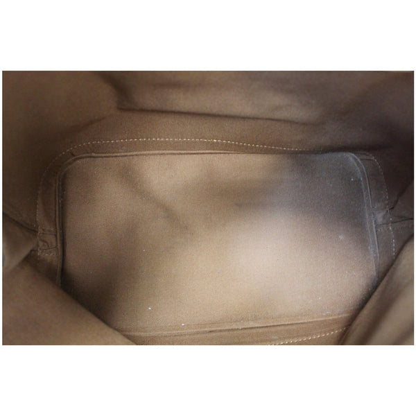 Louis Vuitton Alma Monogram Canvas Satchel Bag Brown - interior