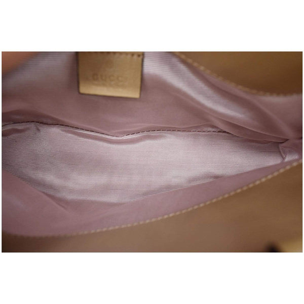 GUCCI Matisse GG Leather Top Handle Shoulder Bag Beige 631663