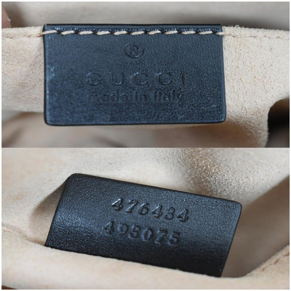 GUCCI GG Marmont Matelasse Leather Belt Bag Black 476434