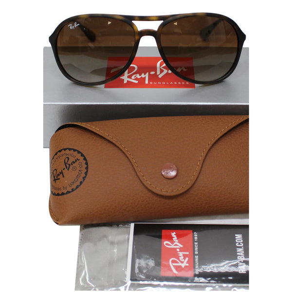 RAY-BAN RB4201 865/13 59 Sunglasses Rubber Havana / Brown Gradient Lens