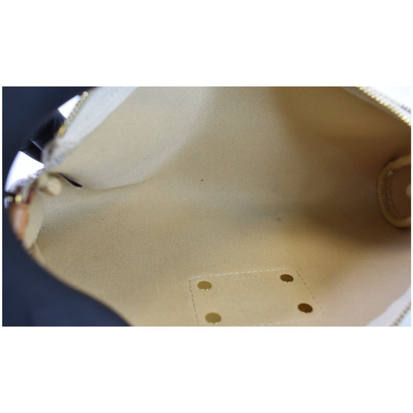 LOUIS VUITTON Pochette Eva Damier Azur Clutch Crossbody Bag White