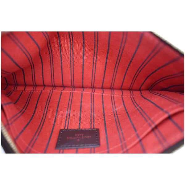 LOUIS VUITTON Pochette Wristlet Pouch Damier Ebene Neverfull MM Brown