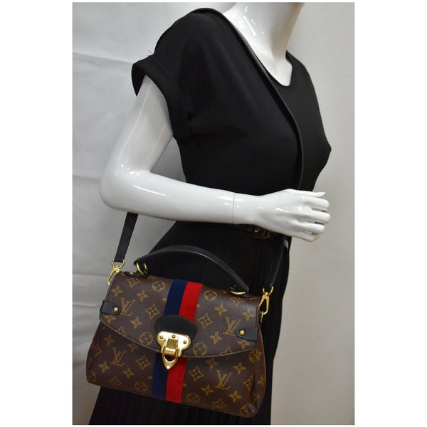 LOUIS VUITTON Georges BB Monogram Canvas Shoulder Bag Brown