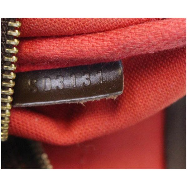 Louis Vuitton Pochette Eva Damier Ebene Clutch - lv tag